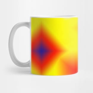 red yellow blue gradient Mug